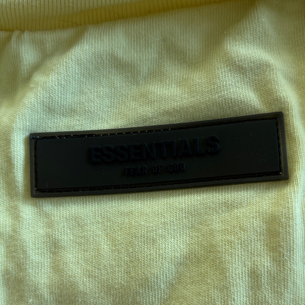 Essentials Men's Light Yellow Tee - Picture 6 of 7